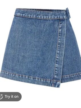 Veronica Beard Diaz Skort DenimWrap Skort size 4